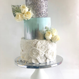 Rose tiered cake