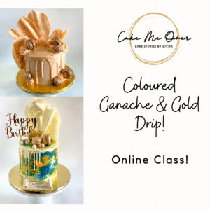 Coloured Ganache and Gold