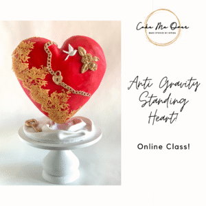 Antigravity Standing Heart Cake!