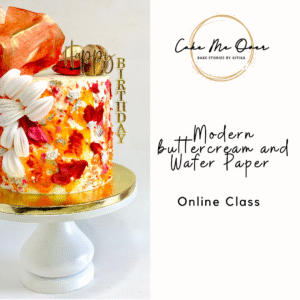 Modern Buttercream & Wafer Paper Decorations