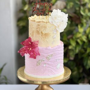 Dual tone cake
