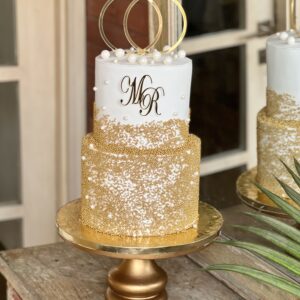 All gold beauty cake